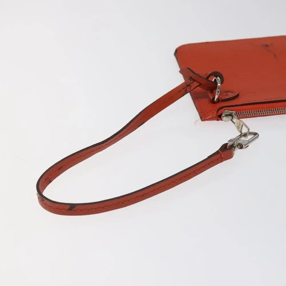 Louis Vuitton Epi Neverfull PM Pouch Orange